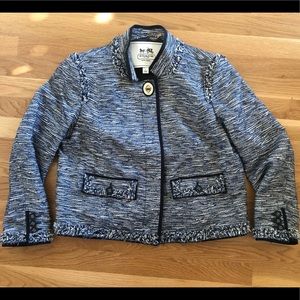 Coach Phoebe Collared Tweed Blazer